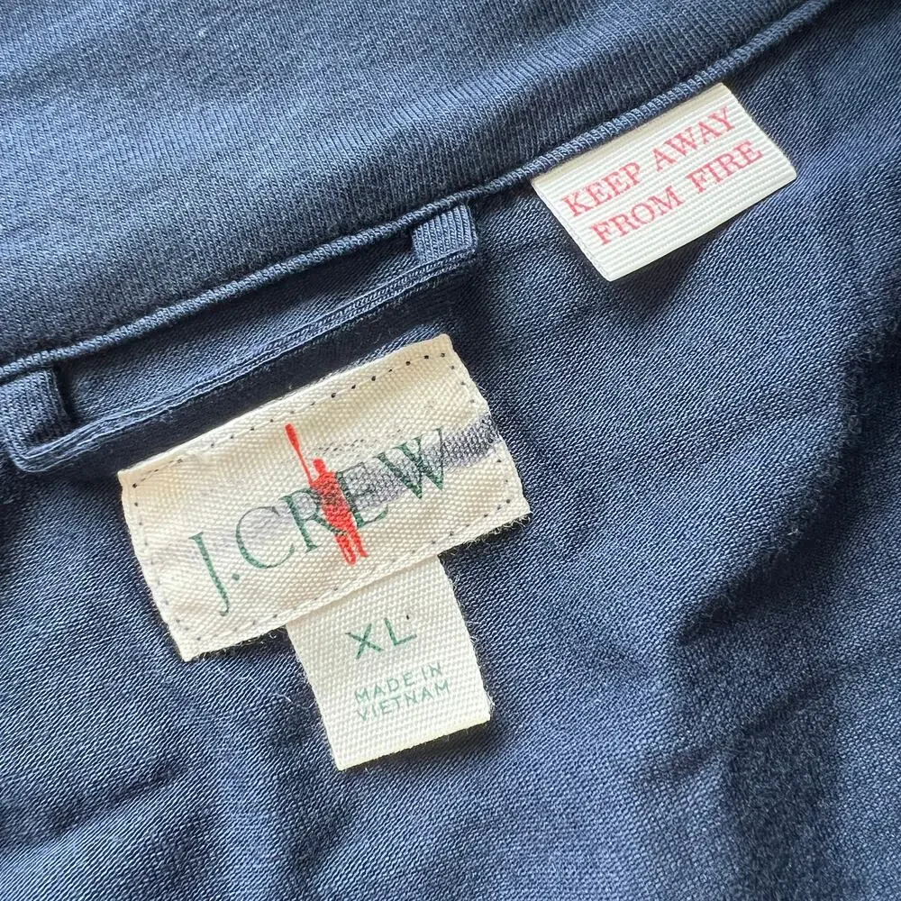 J Crew Pajama Set In Cotton Blend Jersey Mens XL BV321